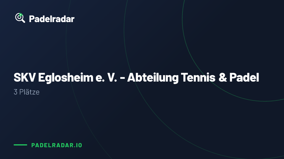 SKV Eglosheim e. V. - Abteilung Tennis & Padel